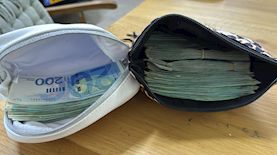 חלק משטרות הכסף שנתפסו, צילום: דוברות המשטרה