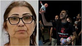 הפגנה נגד הגננת אילנה קובר, צילום: פלאש90