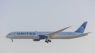 מטוס יונייטד איירליינס, צילום: יוסי אלוני/פלאש 90