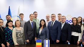 הוועדים האולימפיים במעמד חתימת ההסכם., צילום: הוועד האולימפי הרומני