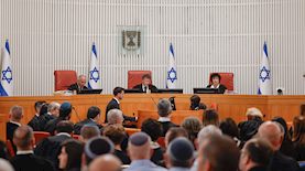 דיון בבגץ בנושא פיטורי השבכ, צילום: פלאש 90/ יונתן זינדל