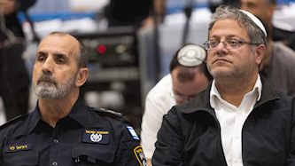 השר איתמר בן גביר והמפכ"ל דני לוי, צילום: חיים גולדברג/פלאש90