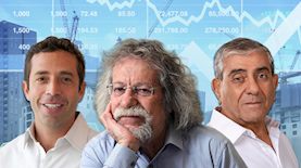 יגאל דמרי, שמואל סלבין וראם רצון, צילום: עוזי אברהם, יחצ, יחצ אב גד, shutterstock