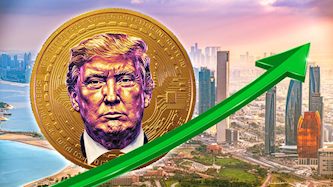 דונלד טראמפ והקריפטו-אילוסטרציה AI, צילום: shutterstock