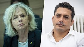 עמיחי שיקלי, גלי בהרב מיארה, צילום: פלאש 90/ יונתן זינדל