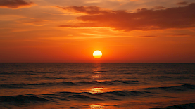 שקיעת שמש, צילום: AI