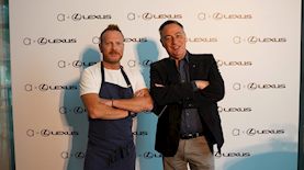 דרור גורלניק מנכ"ל לקסוס ישראל והשף יובל בן נריה, צילום: דמיטרי פוגוסוב