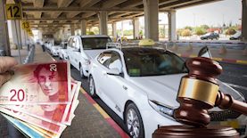 מוניות בנתבג-אילוסטרציה, צילום: shutterstock, פלאש 90