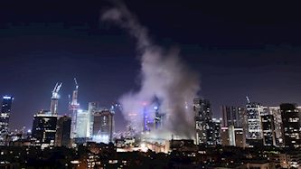 עשן מטיל איראני בתל אביב, צילום: תומר נויברג/פלאש 90