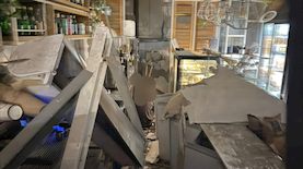 סמוך לאירוע הפריצה בתל אביב, צילום: דוברות משטרת ישראל