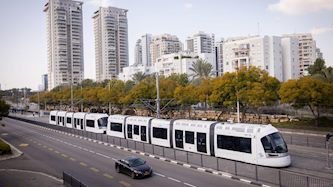 הרכבת הקלה גוש דן, צילום: מרים אלסטר/פלאש 90