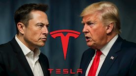דונלד טראמפ, אילון מאסק- אילוסטרציה AI, צילום: shutterstock