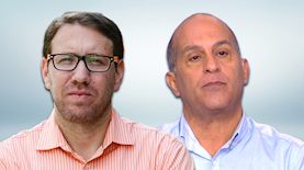 ברק סרי, יהודה שלזינגר, צילום: מסך קשת 12, ויקיפדיה/ לירון מולדובן