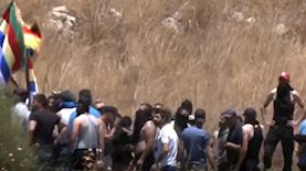מאות דרוזים חוצים את הגבול לסוריה, צילום: מסך קשת 12