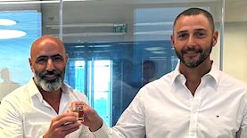 שרון גמבשו מנכל כלמוביל נדלן ושמעון אבודרהם מנכל אמות, צילום: יחצ