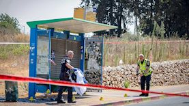 פיגוע דריסה באזור כפר יונה, צילום: פלאש 90/ טל גל