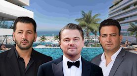 ליאונרדו דיקפריו והאחים חג'ג', צילום: קבוצת חג'ג', shutterstock