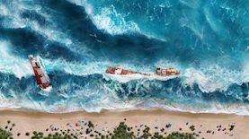 צונאמי-אילוסטרציה, צילום: shutterstock