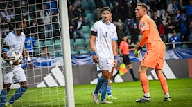 דניאל פרץ במדיה של נבחרת ישראל, צילום: פלאש 90