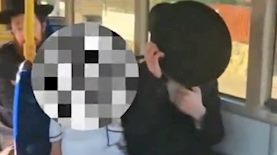 החרדי שתקף לכאורה, צילום: צילום מתוך טוויטר @@NaorNarkis