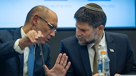 בצלאל סמוטריץ' ואמיר ירון, צילום: פלאש 90/ יונתן זינדל