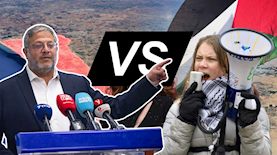 גרטה טונברג ואיתמר בן גביר, צילום: shutterstock, יונתן זינדל / פלאש 90