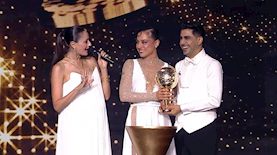 אמיר שורוש וסנה סוקול - רוקדים עם כוכבים, צילום: מסך קשת 12