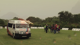 פינוי רון בי באמבולנס, צילום: מסך