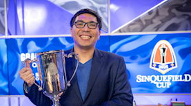 וסלי סו זוכה בגביע, צילום: Lennart Ootes מסך אתר פיד"ה