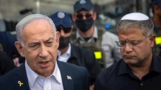 איתמר בן גביר ובנימין נתניהו בזירת הפיגוע בירושלים, צילום: פלאש 90/ חיים גולדברג