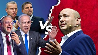 בנט, סמוטריץ, נתניהו, בן גביר ולוין, צילום: פלאש 90/ חיים גולדברג, אבשלום ששוני, יונתן זינדל