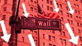 ירידות בוול סטריט, צילום: shutterstock
