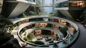 הדמיית מתחם הקריה בעתיד, צילום: הדמיה יעד אדריכלים