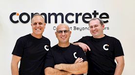 מייסדי קומקריט - איציק דניאל מיכאלי, שוקי ידידיה, מיכאל מור, צילום: קומקריט