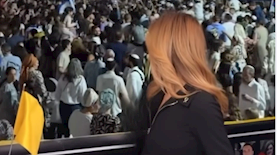 מירי מיכאלי בעמדת השידור, צילום: מסך אינסטגרם מירי מיכאלי