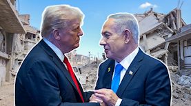 בנימין נתניהו ודונלד טראמפ, צילום: פלאש 90/ עבד רחים קטיב, יונתן זינדל
