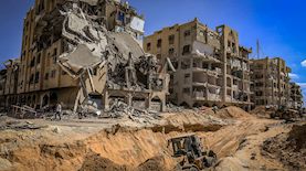 חיפוש אחר חללים חטופים בעזה, צילום: פלאש 90/ סעיד מוחמד