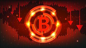 הביטקוין יורד, צילום: shutterstock