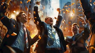 משקיעים בבורסה-אילוסטרציה AI