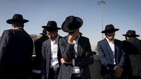 מפגינים חרדים בעצרת המיליון, צילום: פלאש 90/ יונתן זינדל