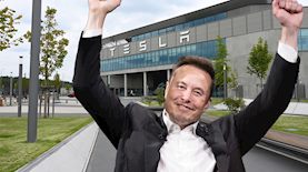 אילון מאסק וטסלה, צילום: shutterstock