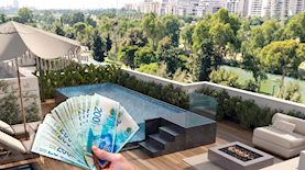 פנטהאוז של פרשקובסקי בתל אביב. הדמיה סנאפשוט כהן/מיכאל בן גבריאל