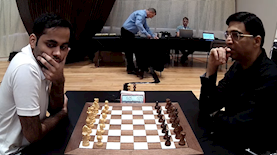 אנאנד ואריגאיסי בגמר, צילום: מסך