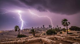 סופה בישראל-אילוסטרציה AI, צילום: shutterstock