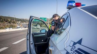 משטרת התנועה, צילום: חיים גולדברג, פלאש 90