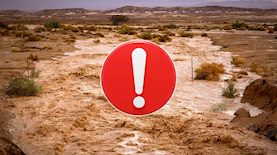 הצפות בדרום, צילום: פלאש 90/ דוד כהן, shutterstock