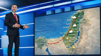 הדמיית הגשת תחזית מזג אוויר, צילום: Shutterstock, AI