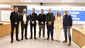 ראשי הערים שחברו לאשכול חירום, צילום: עיריית רמת גן