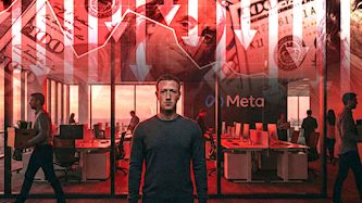 פיטורים במטא-אילוסטרציה AI