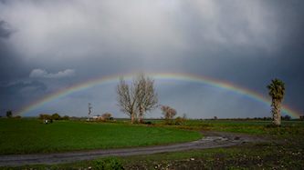 קשת בענן, צילום: אייל מרגולין פלאש 90